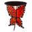 Amareya Butterfly Reclaimed Metal Patio Side Table