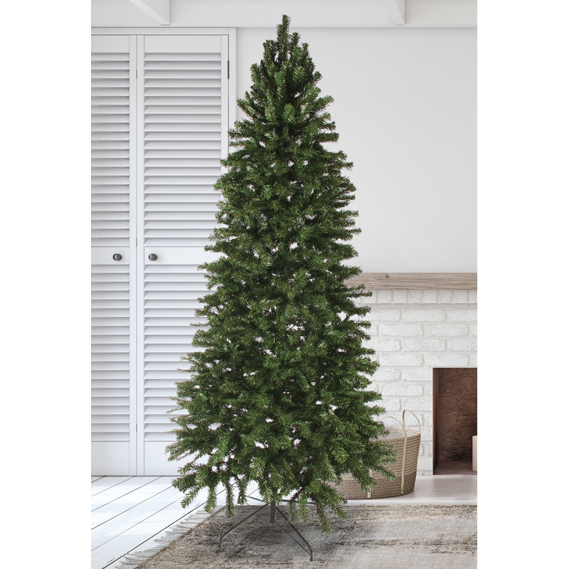 Arbre de Noël artificiel épinette vert 8 pi Slim