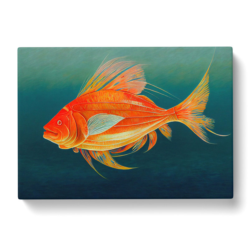 Fish Portrait Vol.4 - Wrapped Canvas, 35cm H x 50cm W x 3cm D
