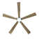 Bascio 5 - Blade LED Standard Ceiling Fan with Remote Control and Light Kit Included