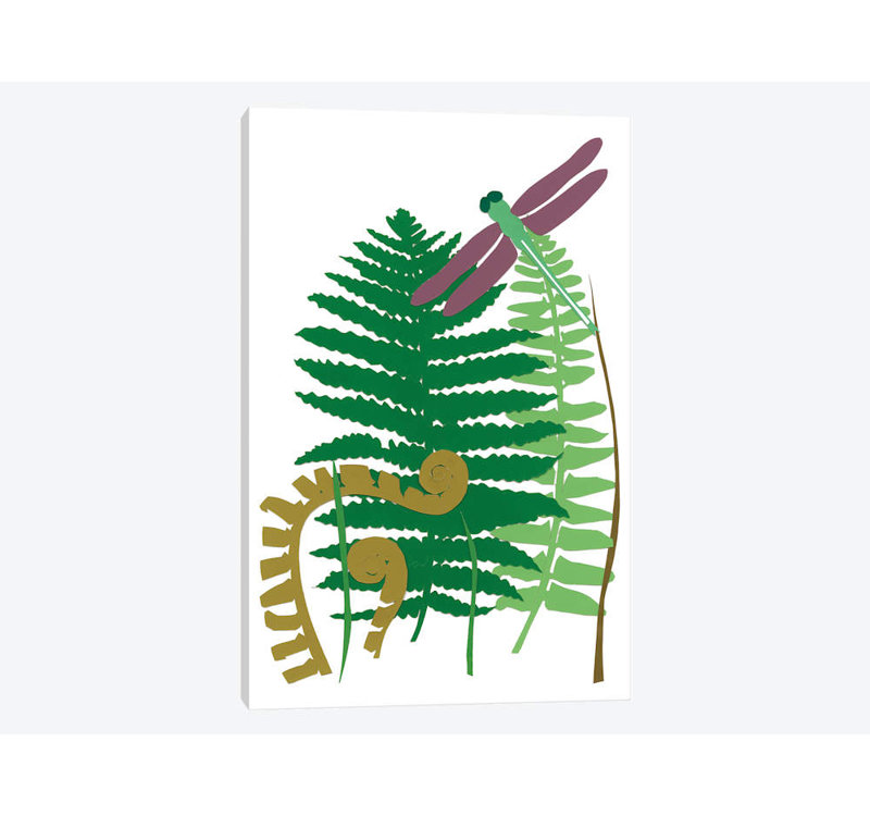 « palm imaginaire jardin ii », impression sur toile, H 60 po x l 40po x P 1,5 po, Toile tendue
