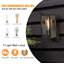 Matte Black 27cm H Outdoor Sconce