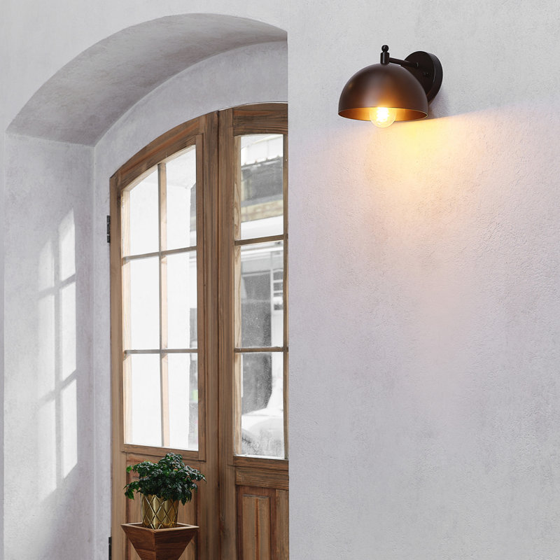 Lafarrah Iron Armed Sconce, Matte Black