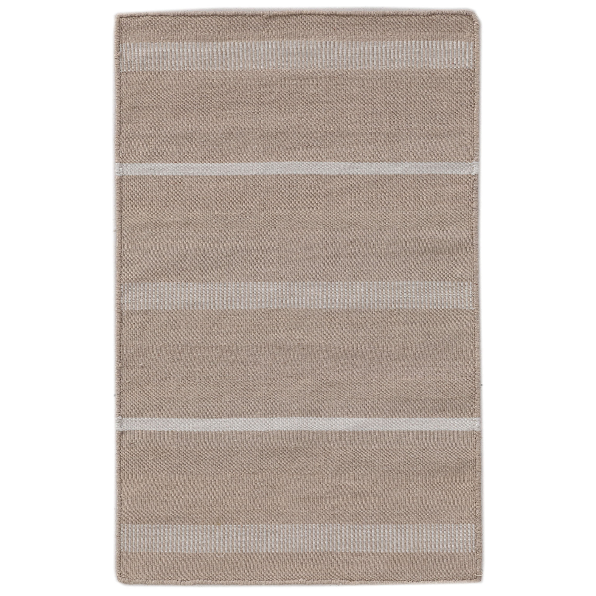 Kalise Striped Indoor/Outdoor Performance Area Rug, Rectangle 7'6" x 9'6", Beige