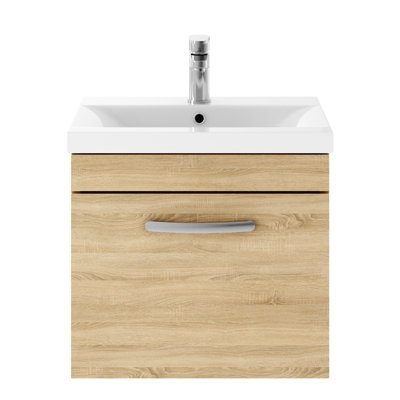 Athena 510mm Single Bathroom Vanity with Integrated Ceramic Basin