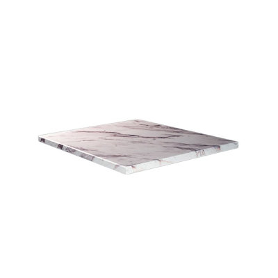 Plateau de table d'extérieur en bois thermolaqué