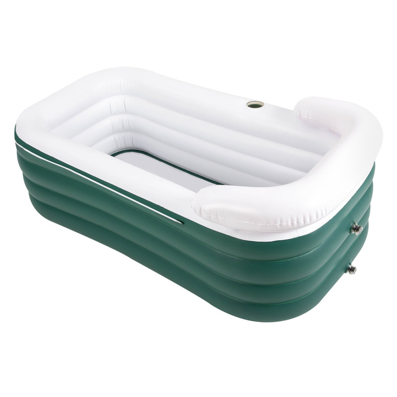 Portable Inflatable Bathtub SPA Bathtub, Dark Green
