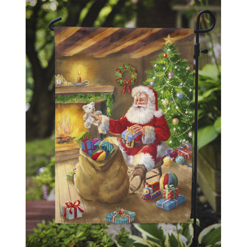 Bothilda Double Sided Polyester Christmas Garden Flag, 15" H  x 11" W