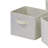 Foldable 4-Pc Fabric Decorative Storage Basket in Beige Finish, 8.78'' H X 10.9'' W X 10.01'' D-50762834-50762835