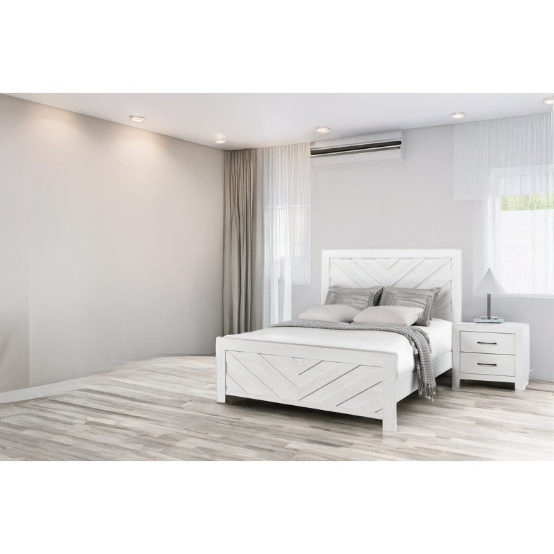 Ensemble de chambre à coucher Sibby, Blanc rustique, Très grand