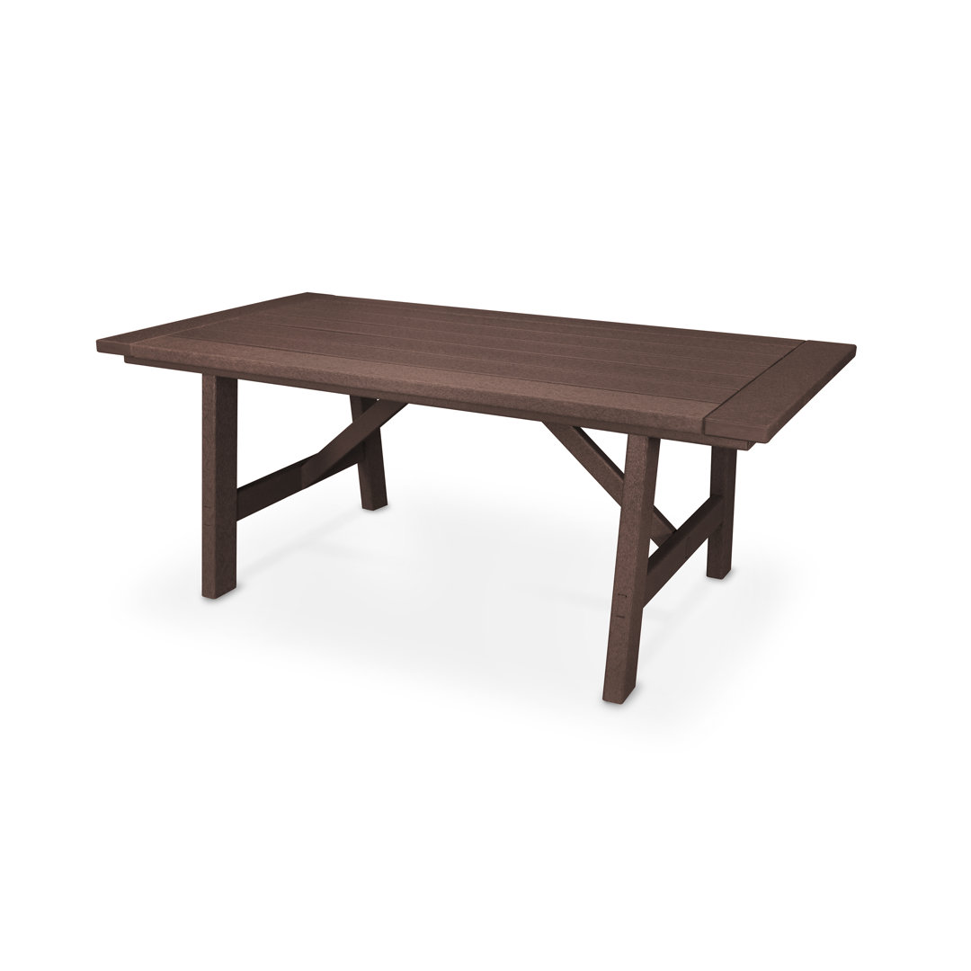 Rustic Farmhouse 39" x 75" Dining Table POLYWOOD® 