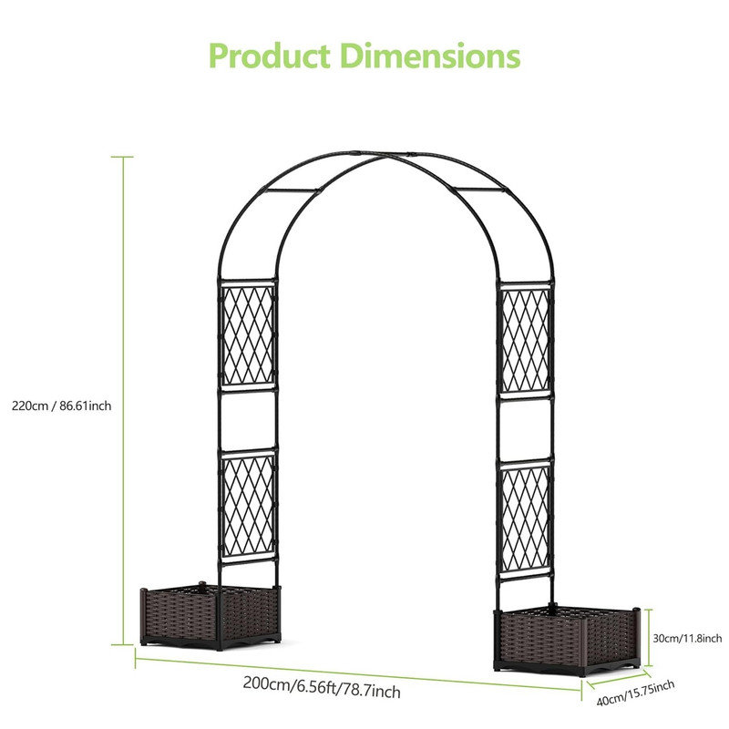 15.75cm D Other Arbour in Black