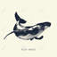 Baleine bleue sur toile | Art animalier aquatique-119180888
