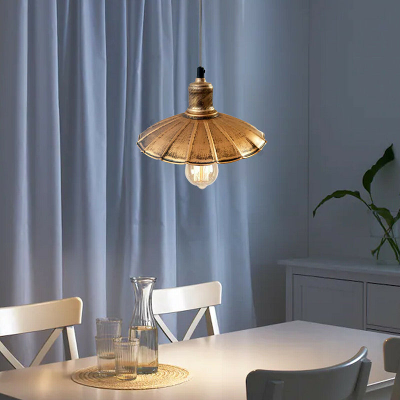 Bunceton 1 - Light Black Pendant, Brushed Copper