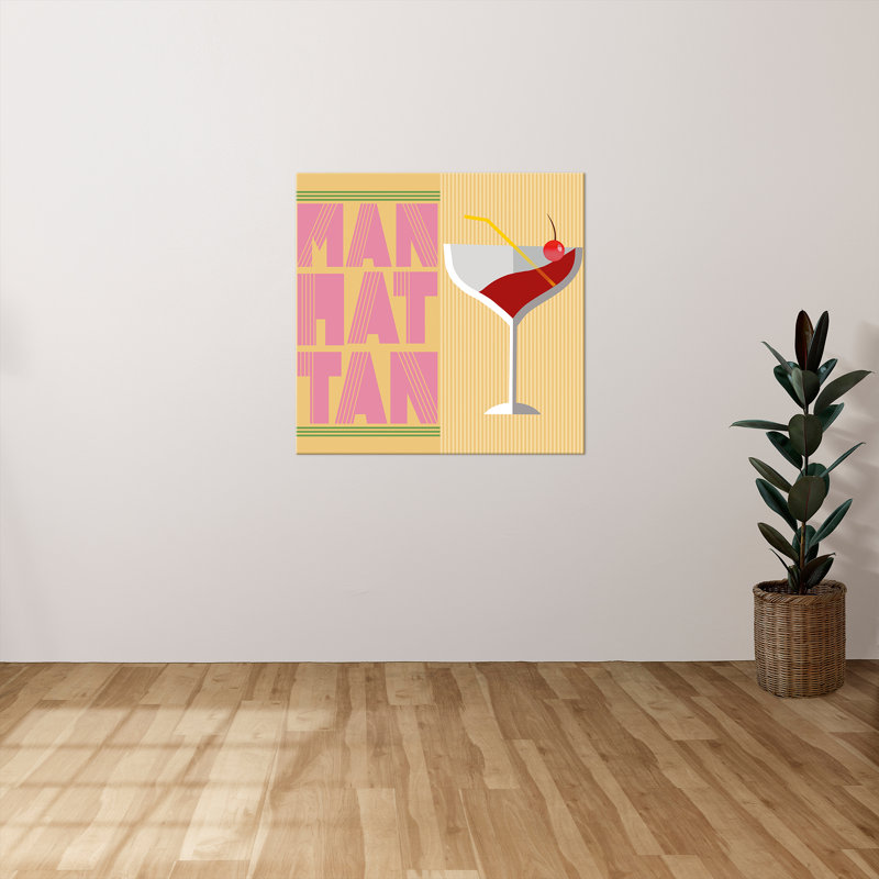 "Manhattan" par Conrad Knutsen, reproduction sur toile, H 18 po x l 18 po x P 1 po