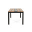 Table de salle à manger en bois et thermolaqué, hauteur de 29,5 po, profondeur de 69 po, largeur de 35 po, lambris classique, table moderne au look exotique avec plateau, design, à porter