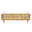 3 Seater Outdoor Daybed With Rattan Arms-2018758373