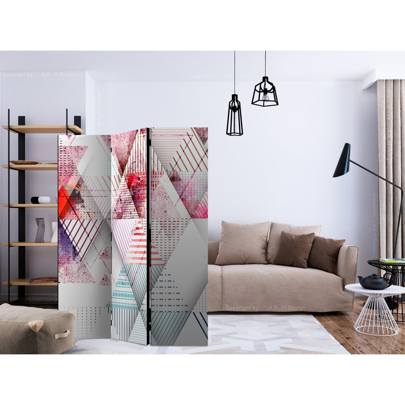 135 cm W x 172 cm H 3 - Panel Folding Room Divider