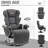 Swivel Manual Recliner with  Two Cup Holders