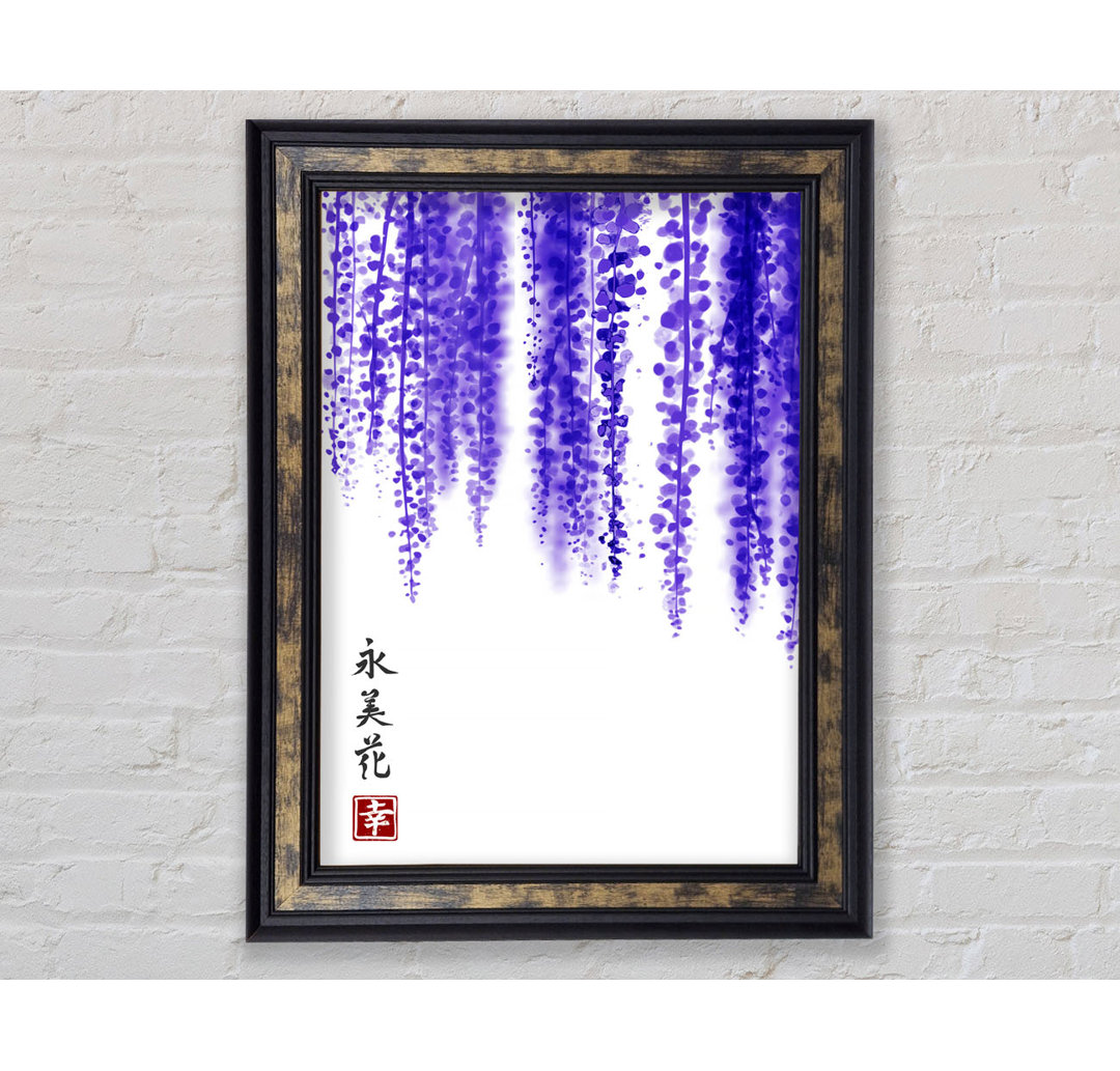 Gerahmtes Leinwandbild Chinese Purple Blossom