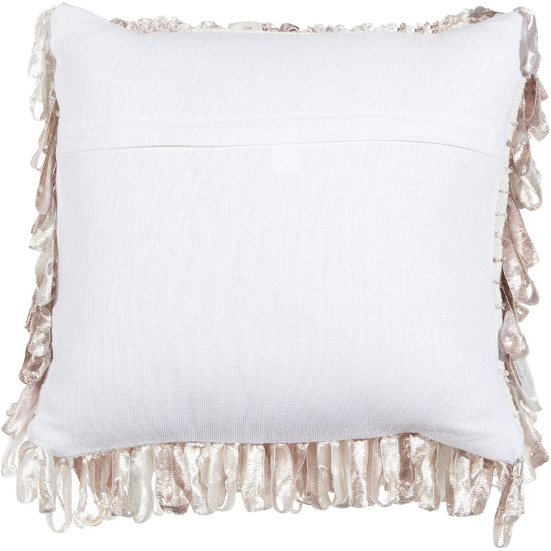 Housse de coussin carré et insert, Rosé