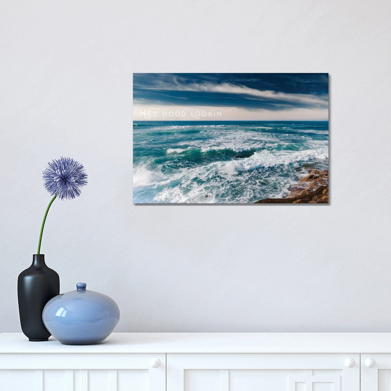 Coucher de soleil sur les falaises de San Diego par Bethany Young, impression sur toile tendue, H 12 po x l 18 po x 1,5 po