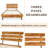 Caden Solid Wood Platform Bed with Adjustable Headboard, Mid-Century Modern-482096211-482096223