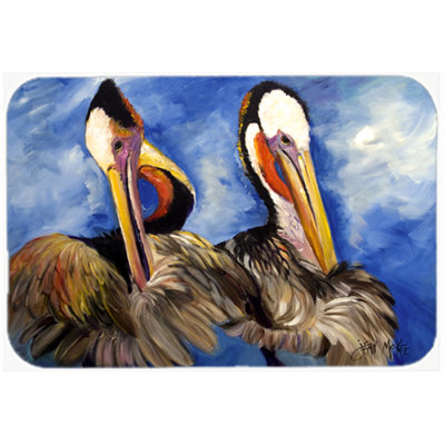 Caroline's Treasures Pelican Brothers Glass Cutting Board