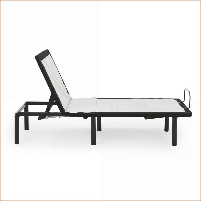Cadre de lit simple long réglable en métal avec télécommande câblée pour la deuxième chambre