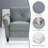 High - End 2 Seat With Gray Velvet Fabric, Thickened Cushions, Detachable Parts And Modular Versatility Comfort Driven Upholstery, Smart Design Versatile Configuration For Office-1747232718-1747232721-1747232722