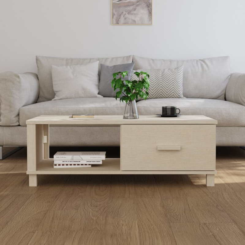 Hawanatu Solid Coffee Table, Honey Brown