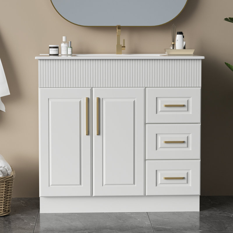 Modern 36" Bathroom Vanity Single Vanity Wothout Top And Sink