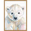 Ours polaire par Iniyah, reproduction d'art sur toile encadrée-1968128806