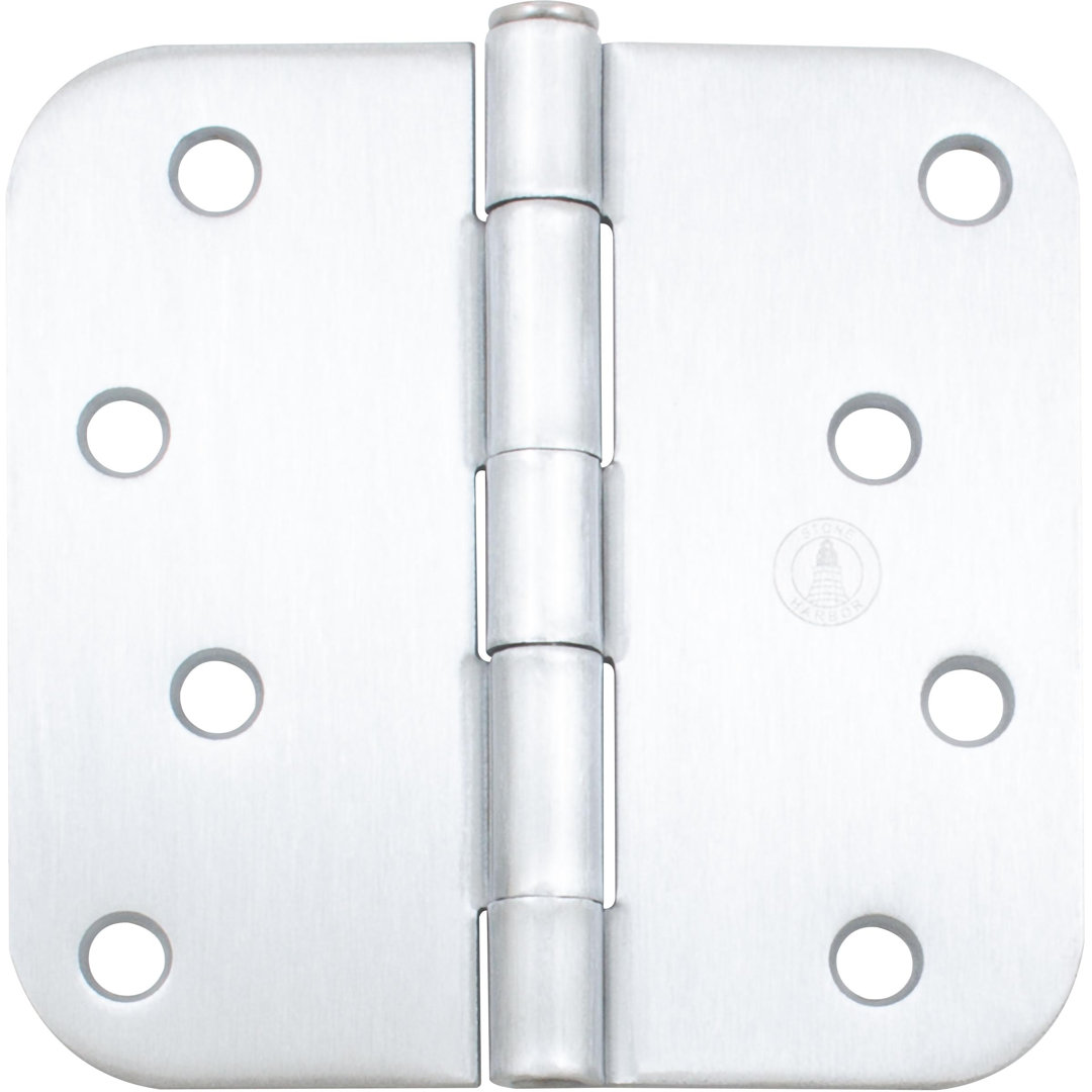 4" Door Hinges, 5/8" Radius Corner (Set of 2) Stone Harbor Hardware 