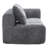 Minimalist modular sofa in premium wrinkle-resistant display fabric with ergonomic design-81737654