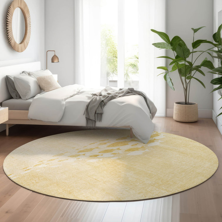 Premium Machine Washable Cerrito Gold Rug