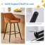 Upholstered Bar Stools  with Armrests & Diamond Tufting -129158590-129158595