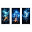 «Lightning Ethereal Lightning», 3 pièces sur toile-1381864748-1381864751