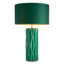 Table Lamp Amarello Green Ceramic Incl Shade