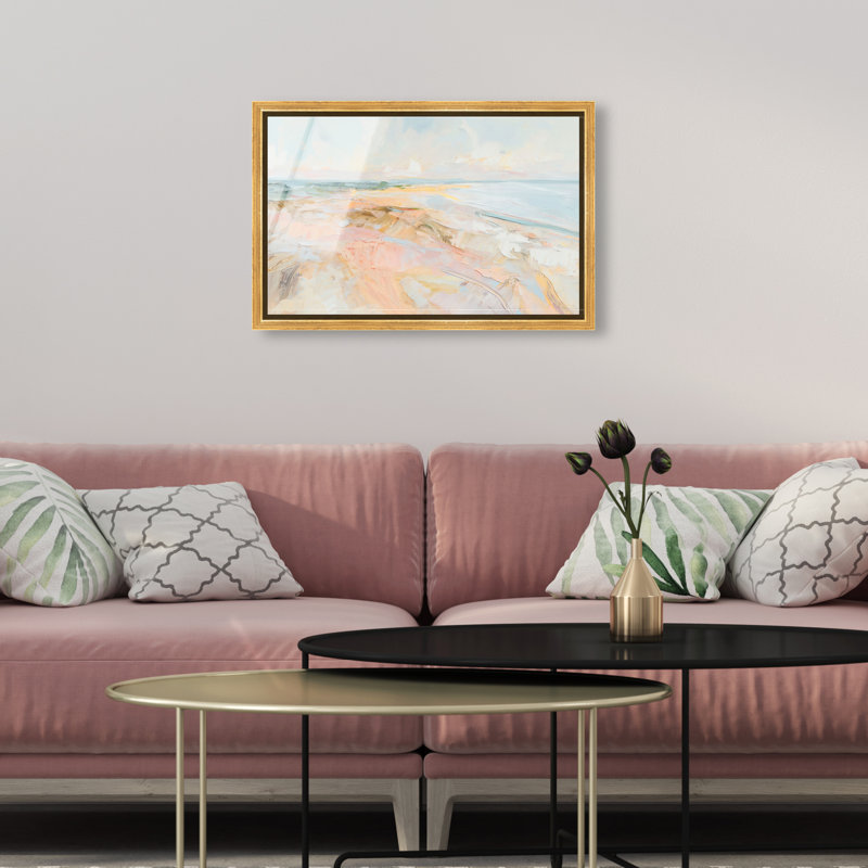 Tidal Borderland I High-Gloss Frameless Acrylic Glass Wall Art Abstract Print by Oliver Gal, Ready to Hang, 15 x 10