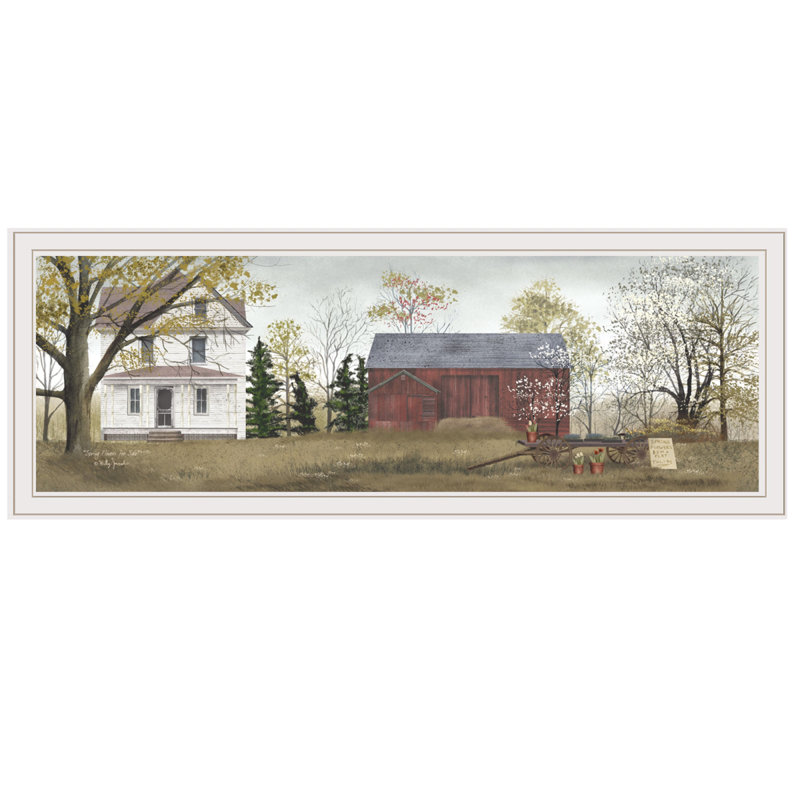 «Spring Flowers for Sale» par Billy Jacob, reproduction encadrée prête à être accrochée