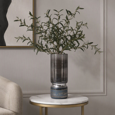 D5.1x13.2 "Vase en verre