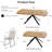 Costner 5 Piece Retangular Dining Set, Oak Finish Table And Upholstered Chairs-126696969-126696968
