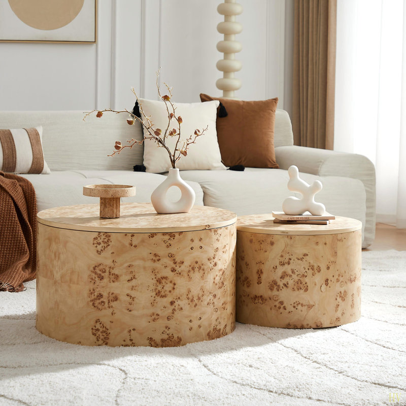 Ensemble de tables basses rondes NEST
