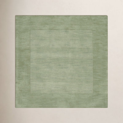 Dolma Medium Green Hand-Loomed Wool Rug