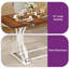 Table de salle à manger rectangulaire 70,3 po avec base en métal Tyshianna-922235053