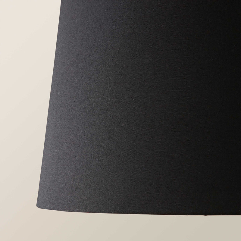 Syaira Cotton Cone Lamp Shade ( Slip-On ), 20cm H x 36cm W x 36cm D, Black