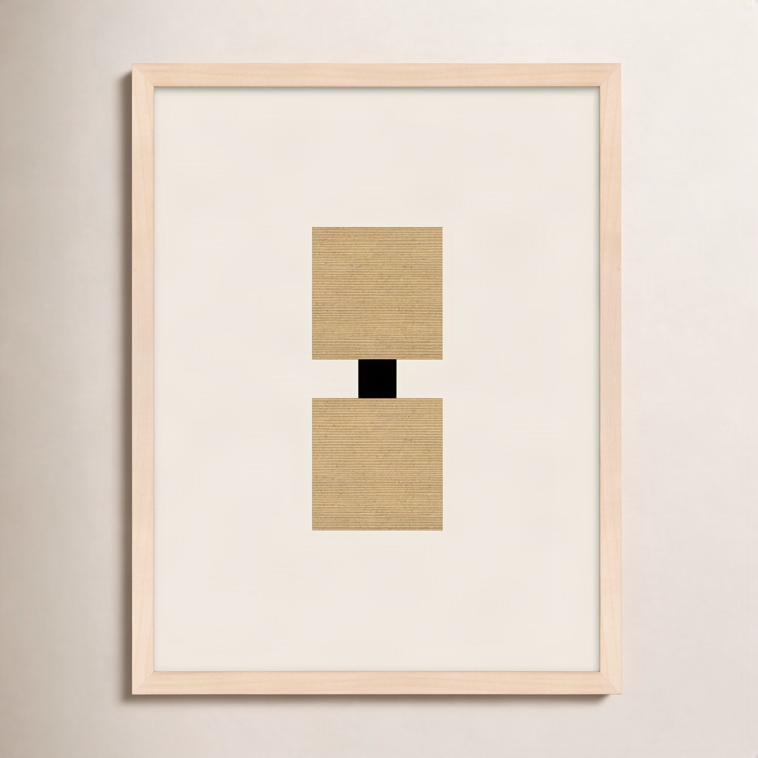 Cassara "Column 2" Print by Eleni Psyllaki, 20" H x 16" W  x 1.25" D, Maple Framed