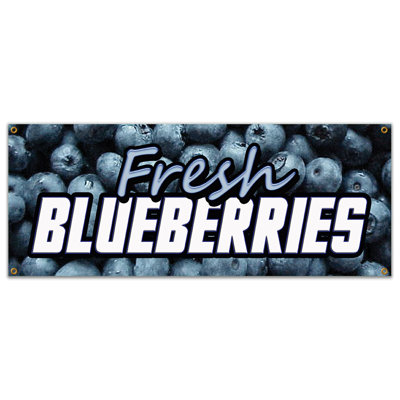 Signe de panier de fruits frais Bannière