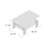 Rectangular Tempered Glass Coffee Table with Shelf-1373258101-1450897544